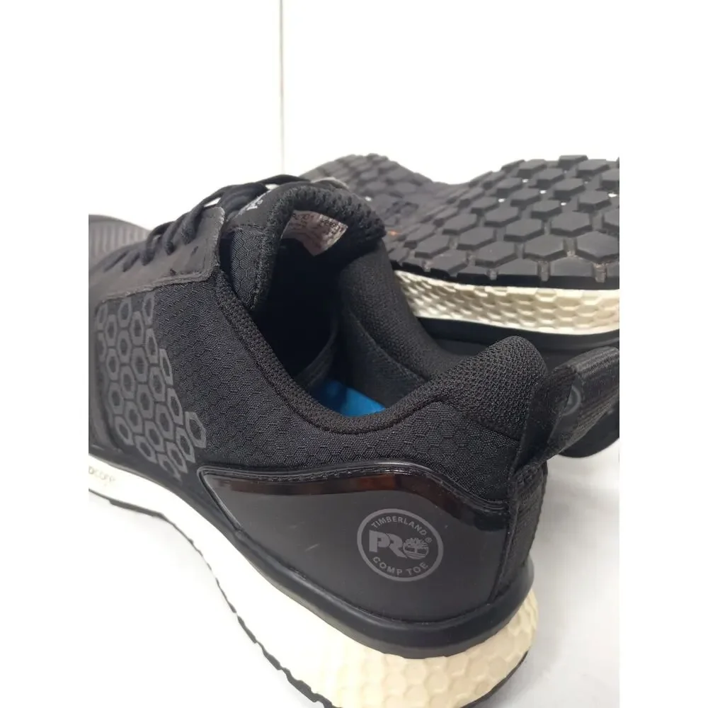 Timberland PRO Reaxion Black/Black Safety Shoes Womens Sz 9 Composite Toe